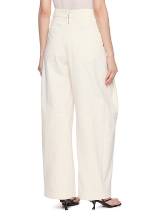 Back View - Click To Enlarge - BRUNELLO CUCINELLI - Pleated Wide Leg Pants