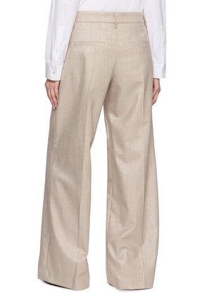Back View - Click To Enlarge - BRUNELLO CUCINELLI - Wide Leg Sparkling Pants