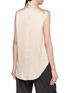 Back View - Click To Enlarge - BRUNELLO CUCINELLI - Sleeveless Crystal Bar High Neck Top