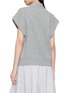 Back View - Click To Enlarge - BRUNELLO CUCINELLI - Cap Sleeve Wrap Front Cashmere Knit Cardigan