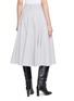 Back View - Click To Enlarge - BRUNELLO CUCINELLI - Flared Wool Midi Skirt