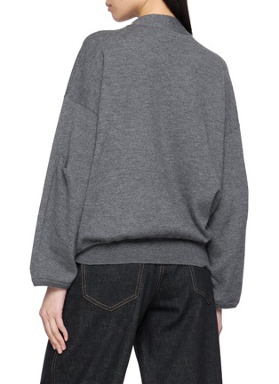 Back View - Click To Enlarge - BRUNELLO CUCINELLI - V-Neck Cashmere Stretch Knit Cardigan