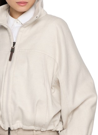  - BRUNELLO CUCINELLI - High Neck Fluid Wool Double Jacket