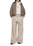 Figure View - Click To Enlarge - BRUNELLO CUCINELLI - High Neck Fluid Wool Double Jacket