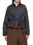 BRUNELLO CUCINELLI Cropped Belted Wool Shirt Jacket