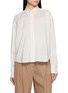 BRUNELLO CUCINELLI Long Sleeve Striped Cropped Shirt