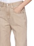  - BRUNELLO CUCINELLI - Straight Leg Fringed Crop Light Wash Jeans