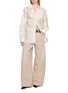 Figure View - Click To Enlarge - BRUNELLO CUCINELLI - Wide Leg Chequered Denim Pants
