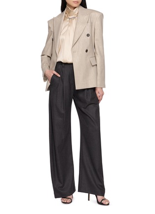 Figure View - Click To Enlarge - BRUNELLO CUCINELLI - Tailored Wide Leg Pants