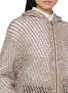  - BRUNELLO CUCINELLI - Sparkling Open Knit Hooded Cardigan
