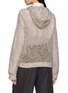 Back View - Click To Enlarge - BRUNELLO CUCINELLI - Sparkling Open Knit Hooded Cardigan