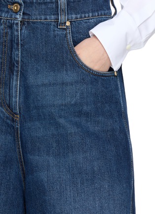  - BRUNELLO CUCINELLI - Wide Leg Authentic Denim Cropped Pants