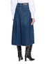 Back View - Click To Enlarge - BRUNELLO CUCINELLI - Wide Leg Authentic Denim Cropped Pants