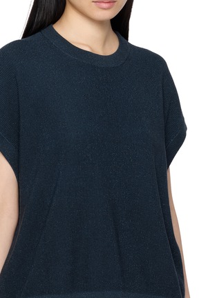  - BRUNELLO CUCINELLI - Cap Sleeve Metallic Knit Top