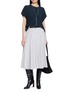 Figure View - Click To Enlarge - BRUNELLO CUCINELLI - Cap Sleeve Metallic Knit Top