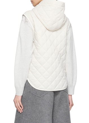 Back View - Click To Enlarge - BRUNELLO CUCINELLI - Hooded Quilted Puffer Gilet