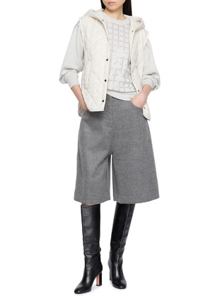 Figure View - Click To Enlarge - BRUNELLO CUCINELLI - Hooded Quilted Puffer Gilet