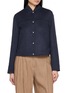 Main View - Click To Enlarge - BRUNELLO CUCINELLI - Beaver Cropped Cashmere Coat