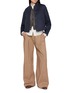 Figure View - Click To Enlarge - BRUNELLO CUCINELLI - Beaver Cropped Cashmere Coat