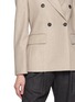  - BRUNELLO CUCINELLI - Double Breasted Sparkling Wool Twill Suit Jacket