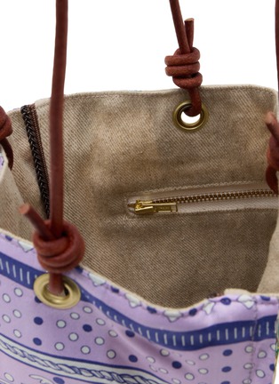 Detail View - Click To Enlarge - MANIPURI - Small Reversible Print Tote Bag