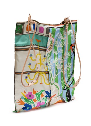 Detail View - Click To Enlarge - MANIPURI - Large Reversible Print Tote Bag