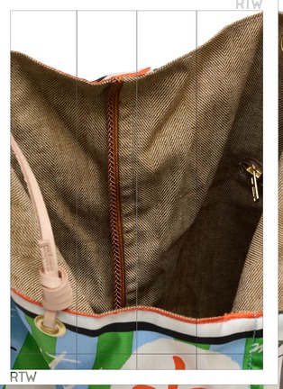 Detail View - Click To Enlarge - MANIPURI - Large Reversible Print Tote Bag