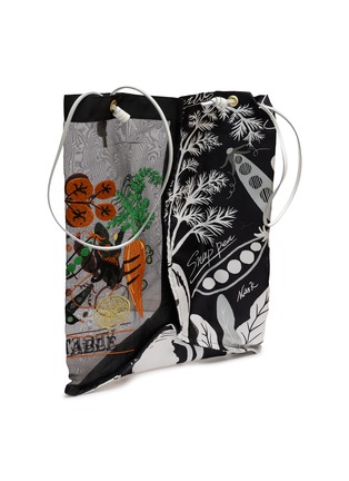 Detail View - Click To Enlarge - MANIPURI - Large Print Organza Silk Tote Bag