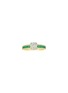 LC COLLECTION JEWELLERY 18K Gold Diamond Emerald Ring — Size US 7