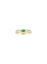 LC COLLECTION JEWELLERY 18K Gold Baguette Cut Diamond Emerald Ring — Size US 7
