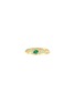 LC COLLECTION JEWELLERY 18K Gold Diamond Emerald Ring — Size US 7
