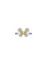LC COLLECTION JEWELLERY 18K White Gold White Natural Yellow Diamond Ring — Size US 7
