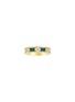 LC COLLECTION JEWELLERY 18K Gold Diamond Malachite Ring — Size US 7