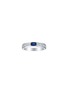 LC COLLECTION JEWELLERY 18K White Gold Diamond Blue Sapphire Ring — US 7