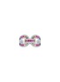LC COLLECTION JEWELLERY 18K White Gold Diamond Multi Sapphire Ruby Ring — US 7