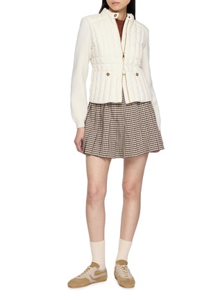 Figure View - Click To Enlarge - MONCLER - Padded Wool Cardigan Jacket