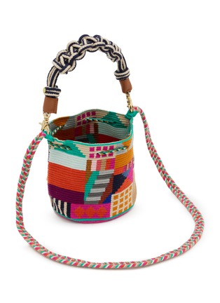 Detail View - Click To Enlarge - GUANABANA - Macrame Handle Crossbody Bag