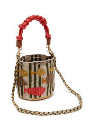 Detail View - Click To Enlarge - GUANABANA - Macrame Handle Crossbody Bag