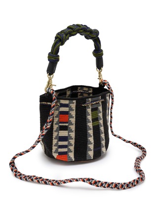 Detail View - Click To Enlarge - GUANABANA - Macrame Handle Crossbody Bag