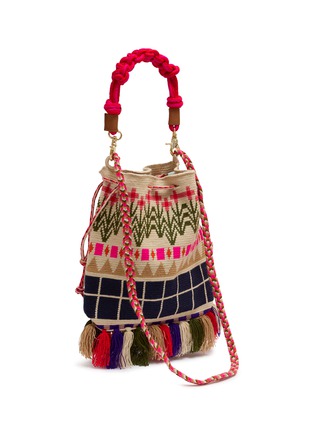 Detail View - Click To Enlarge - GUANABANA - Zoe Macramé Handle Crossbody Bag