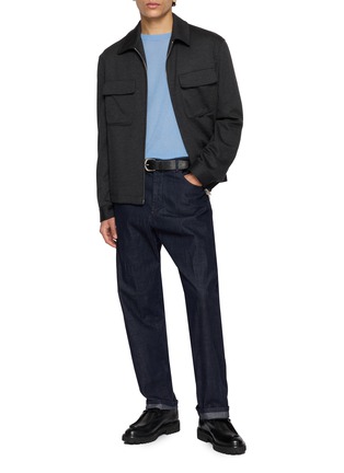 Figure View - Click To Enlarge - PIACENZA 1733 - Crewneck Silk Cashmere Sweater