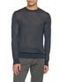 PIACENZA 1733 Crewneck Silk Cashmere Knit Sweater