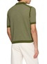Back View - Click To Enlarge - PIACENZA 1733 - Sailor Ribbed Knit Sailor Polo Shirt