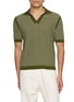 PIACENZA 1733 Sailor Ribbed Knit Sailor Polo Shirt