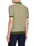 Back View - Click To Enlarge - PIACENZA 1733 - Contrast Trim Cotton Polo Shirt