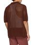 Back View - Click To Enlarge - PIACENZA 1733 - Short Sleeve Crochet Button Up Cotton Shirt