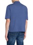 Back View - Click To Enlarge - PIACENZA 1733 - Short Sleeves Ribbed Cotton Camp Shirt