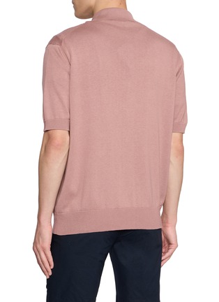Back View - Click To Enlarge - PIACENZA 1733 - Short Sleeves Cotton Camp Shirt