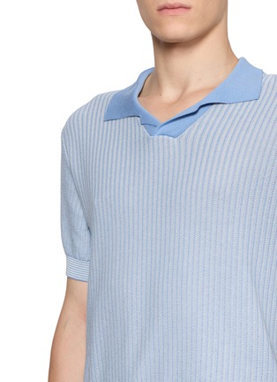  - PIACENZA 1733 - Sailor Knit Silk Cotton Polo Shirt