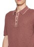  - PIACENZA 1733 - Contrast Trim Silk Linen Polo Shirt
